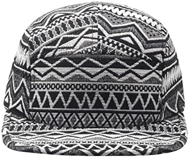 Hatphile: 5 כובע חניון פאנל | עיצובים ייחודיים רב צבעוניים | כובעים לגברים ונשים | גדול או X-large |